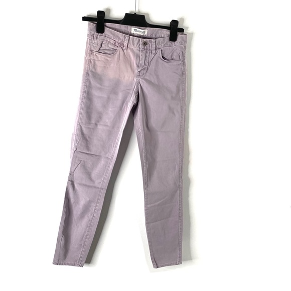 Madewell Lilac Purple Skinny Ankle Pants - Picture 1 of 9